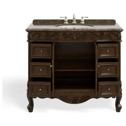 MOD The Agnes Bathroom Vanity, Single Sink, 42", Brown, Freestanding 26 MOD The Agnes Bathroom Vanity, Single Sink, 42", Brown, Freestanding -Kraus Shop 7541749903d9915e 0706 w800 h800 b1 p0