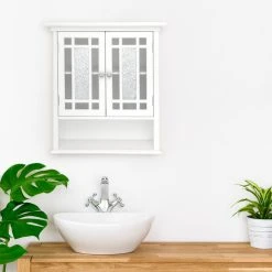 Versanora Wooden Bathroom Wall Storage Cabinet 2 Door -Kraus Shop 7661d4f90111e5c6 6225 w800 h800 b0 p0