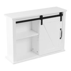 Luxen Home LuxenHome Farmhouse White MDF Wood Bathroom Wall Cabinet -Kraus Shop 7671330c0f741bdd 3891 w800 h800 b1 p0