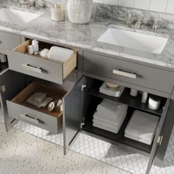 MOD The Polaris Bathroom Vanity, Double Sink, 72", Cashmere Gray, Freestanding -Kraus Shop 77214bf303d9a45b 8084 w800 h800 b0 p0