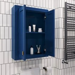 Water Creation Madison 24" W X 33" H X 8" D Bath Storage Wall Cabinet, Monarch Blue -Kraus Shop 77a10026020af110 7868 w800 h800 b0 p0