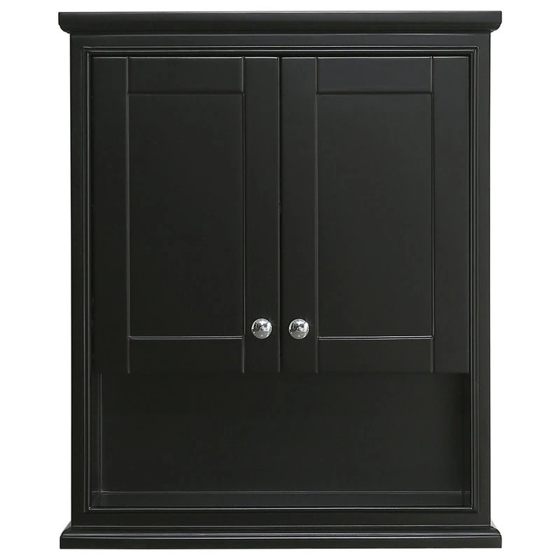 Wyndham Collection Deborah Over-the-Toilet Wall-Mounted Storage Cabinet In Dark Espresso 4 Wyndham Collection Deborah Over-the-Toilet Wall-Mounted Storage Cabinet In Dark Espresso - Image 2
