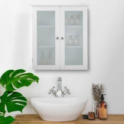 Versanora Wooden Bathroom Wall Storage Cabinet 2 Doors 9 Versanora Wooden Bathroom Wall Storage Cabinet 2 Doors -Kraus Shop 7cd11a950111e7b9 8502 w800 h800 b0 p0