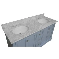 Kitchen Bath Collection Bella 60" Bathroom Vanity, Powder Blue, Carrara Marble, Double Vanity 13 Kitchen Bath Collection Bella 60" Bathroom Vanity, Powder Blue, Carrara Marble, Double Vanity -Kraus Shop 7dd13ce4027ed0c0 4634 w800 h800 b1 p0