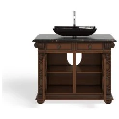 MOD The Ludlow Bathroom Vanity, Single Sink, 42", Cherry, Freestanding -Kraus Shop 7e7196cf03d99136 3137 w800 h800 b1 p0