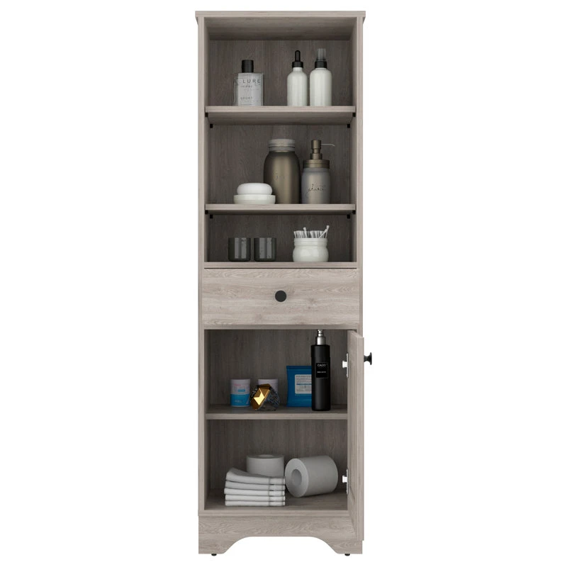 DEPOT ESHOP LLC Norwalk Linen Cabinet, Light Gray 7 DEPOT ESHOP LLC Norwalk Linen Cabinet, Light Gray - Image 5