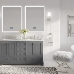 MOD Cascade Bath Vanity, Sapphire Gray, 60", Brushed Nickel Hardware, Double, Freestanding -Kraus Shop 7f810b7903a4e72c 0780 w800 h800 b0 p0