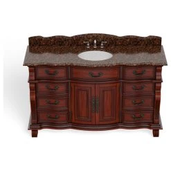 MOD The Finley Bathroom Vanity, Single Sink, 60", Cherry, Freestanding 27 MOD The Finley Bathroom Vanity, Single Sink, 60", Cherry, Freestanding -Kraus Shop 7f81e7ca03d9915a 3208 w800 h800 b1 p0