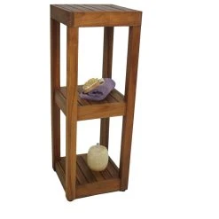 AquaTeak The Original Sula™ Square Three -Tier Bath Stand