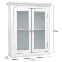 Versanora Wooden Bathroom Glass Doors Wall Cabinet -Kraus Shop 82916b0b0111ebd9 2156 w800 h800 b1 p0