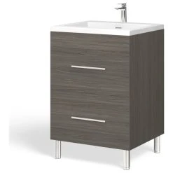 MOD The Mendocino Bathroom Vanity, Gray, 24", Single Sink, Freestanding 24 MOD The Mendocino Bathroom Vanity, Gray, 24", Single Sink, Freestanding -Kraus Shop 8381fe6603da90af 8625 w800 h800 b1 p0