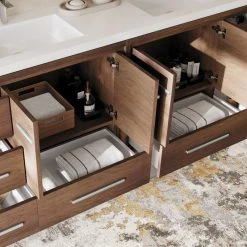 MOD The Sonora Bathroom Vanity, Double Sink, 84", Rosewood, Freestanding -Kraus Shop 83e1fef903d9cb83 8138 w800 h800 b0 p0