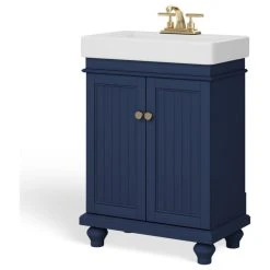MOD The Monroe Bathroom Vanity, Single Sink, 24", Blue, Freestanding -Kraus Shop 8471273703d99bce 5872 w800 h800 b1 p0