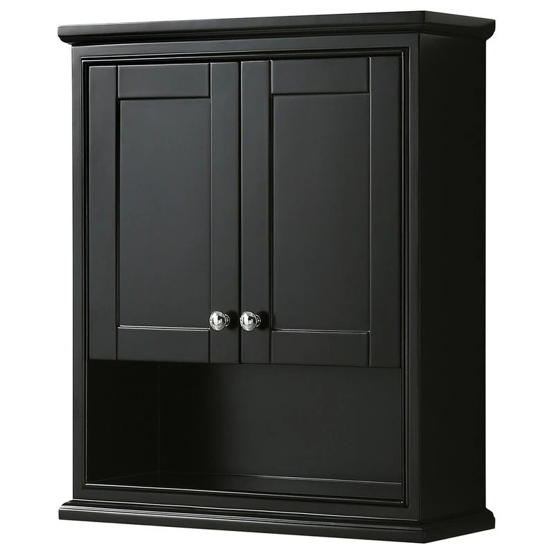 Wyndham Collection Deborah Over-the-Toilet Wall-Mounted Storage Cabinet In Dark Espresso 3 Wyndham Collection Deborah Over-the-Toilet Wall-Mounted Storage Cabinet In Dark Espresso