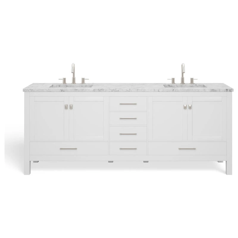 MOD The Kennedy Bathroom Vanity, Double Sink, 84", White, Freestanding 11 MOD The Kennedy Bathroom Vanity, Double Sink, 84", White, Freestanding - Image 9