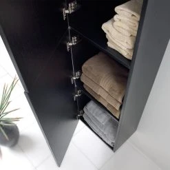 Fresca Black Bathroom Linen Side Cabinet W/ 3 Large Storage Areas FST8090BW -Kraus Shop 8521e7dd00933298 6923 w800 h800 b0 p0