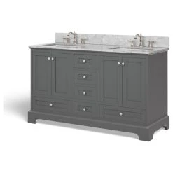 MOD Cascade Bath Vanity, Sapphire Gray, 60", Brushed Nickel Hardware, Double, Freestanding -Kraus Shop 8531712a03a4e732 0780 w800 h800 b1 p0