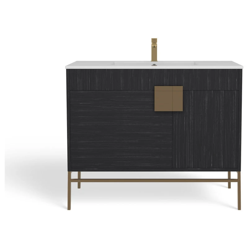 MOD The Lancado Bathroom Vanity, Single Sink, 40", Dawn Gray, Freestanding 11 MOD The Lancado Bathroom Vanity, Single Sink, 40", Dawn Gray, Freestanding - Image 9