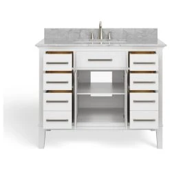 MOD The Fairmont Bathroom Vanity, Single Sink, 42", White, Freestanding -Kraus Shop 85a15d1303c74418 3761 w800 h800 b1 p0