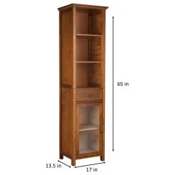Elegant Home Fashions Wooden Bathroom Tall Linen Storage Cabinet -Kraus Shop 8671339b0111e611 6238 w800 h800 b1 p0