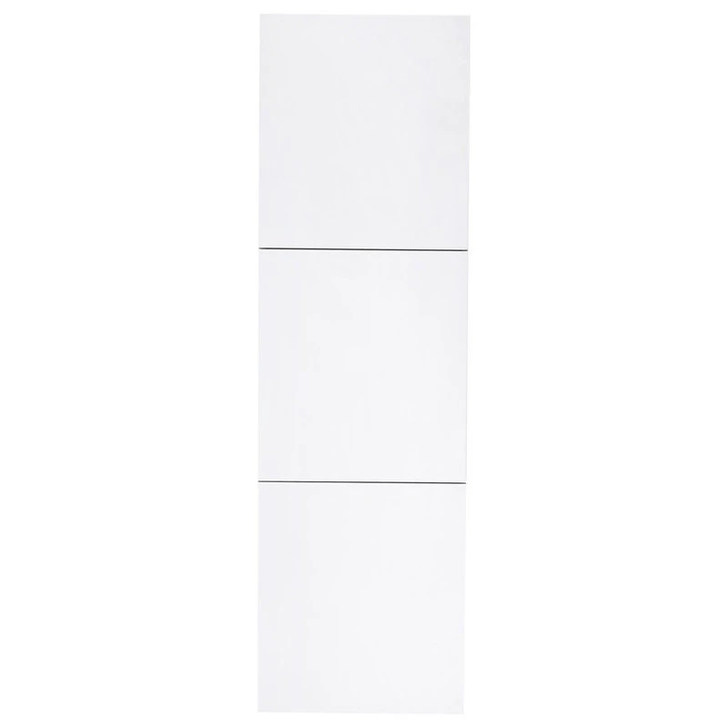KUBEBATH 18" Wide By 59" High Linen Side Cabinet With Three Doors, Gloss White Finish 3 KUBEBATH 18" Wide By 59" High Linen Side Cabinet With Three Doors, Gloss White Finish