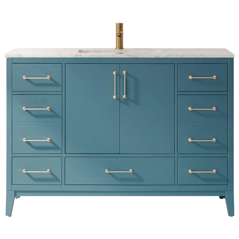 Altair Sutton Royal Green Bathroom Vanity Set, 48", Without Mirror 4 Altair Sutton Royal Green Bathroom Vanity Set, 48", Without Mirror - Image 2