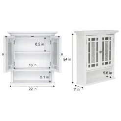 Versanora Wooden Bathroom Wall Storage Cabinet 2 Door -Kraus Shop 87d1ec550111e5c8 6225 w800 h800 b1 p0