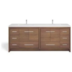 MOD The Sonora Bathroom Vanity, Double Sink, 84", Rosewood, Freestanding -Kraus Shop 8a712d0603d9cba6 8138 w800 h800 b1 p0