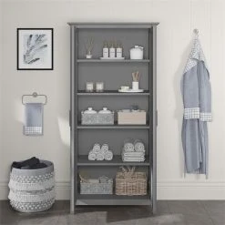 Bush Business Furniture Key West Bathroom Storage Cabinet With Doors In Cape Cod Gray - Engineered Wood 9 Bush Business Furniture Key West Bathroom Storage Cabinet With Doors In Cape Cod Gray - Engineered Wood -Kraus Shop 8ad1151200fa494a 8752 w800 h800 b0 p0