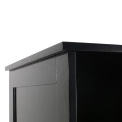 GDFStudio Lauren Modern Free Standing Bathroom Linen Tower Storage Cabinet, Black -Kraus Shop 8ae1b5620f9069b4 0870 w800 h800 b0 p0