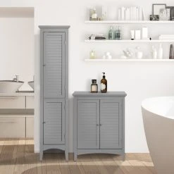 Versanora Wooden Bathroom Linen Storage Cabinet Gray -Kraus Shop 8b11908e0111e7e8 4407 w800 h800 b0 p0