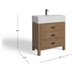 MOD The Berkshire Bathroom Vanity, Reclaimed Fir, 30", Single Sink, Freestanding -Kraus Shop 8c514d0d03c743dd 7065 w800 h800 b1 p0