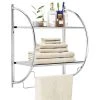 Costway 2 Tier Wall Mount Shower Toilet Bathroom Storage Rack Holder Towel Bar 1 Costway 2 Tier Wall Mount Shower Toilet Bathroom Storage Rack Holder Towel Bar -Kraus Shop 8cb18fb200e434f9 2913 w800 h800 b1 p0