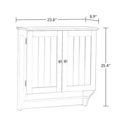 RiverRidge Home RiverRidge Ashland Two-Door Transitional Wood Wall Cabinet In White -Kraus Shop 8d81355903b27845 2020 w800 h800 b1 p0