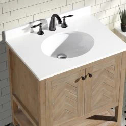 Ari Kitchen & Bath Savannah 30" Bathroom Vanity, Weathered Fir Finish -Kraus Shop 8e51878700417eac 2492 w800 h800 b0 p0