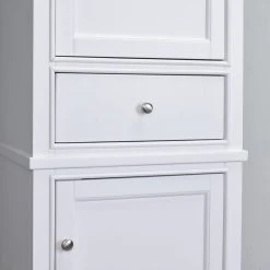 Eviva LLC Eviva Elite Stamford 24" Brown Linen Side Cabinet, White -Kraus Shop 8f311e7f0f158d47 8186 w800 h800 b0 p0