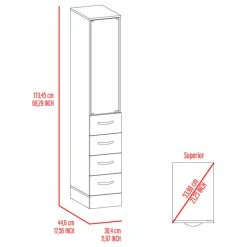 FM FURNITURE Preston Linen Cabinet, White 15 FM FURNITURE Preston Linen Cabinet, White -Kraus Shop 8f71eacd0351582f 1933 w800 h800 b1 p0