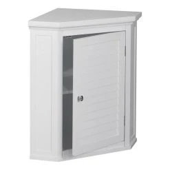Pemberly Row 1-Door Corner Wall Cabinet In White 5 Pemberly Row 1-Door Corner Wall Cabinet In White -Kraus Shop 8fc1db410be33768 1587 w800 h800 b1 p0
