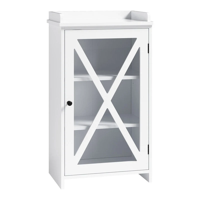 Sauder Cottage Road Cabinet White In Engineered Wood-White 3 Sauder Cottage Road Cabinet White In Engineered Wood-White
