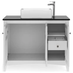 MOD The Solano Bathroom Vanity, Single Sink, 42", White, Freestanding -Kraus Shop 91619f9103d99124 3207 w800 h800 b1 p0