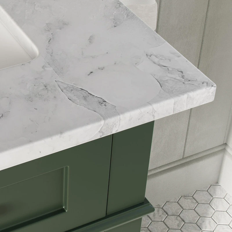 MOD The Joyce Bathroom Vanity, Double Sink, 60", Vogue Green, Freestanding 8 MOD The Joyce Bathroom Vanity, Double Sink, 60", Vogue Green, Freestanding - Image 6