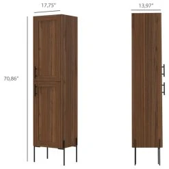 RST Brands Svedin Tall Bathroom Cabinet, Mahogany -Kraus Shop 927179300fc55be1 9268 w800 h800 b1 p0