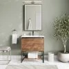 MOD Foundry Bath Vanity, Walnut, 30", Integrated Single Sink, Freestanding -Kraus Shop 93f15995034726a4 1833 w800 h800 b0 p0
