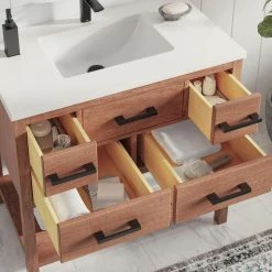 MOD Adal Bath Vanity, Weathered Brown, 36", Single Sink, Freestanding -Kraus Shop 9461bd9103ad07aa 2948 w800 h800 b0 p0