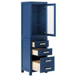 Water Creation The Madison Collection Linen Cabinet, Blue -Kraus Shop 96113812020bf340 4559 w800 h800 b1 p0