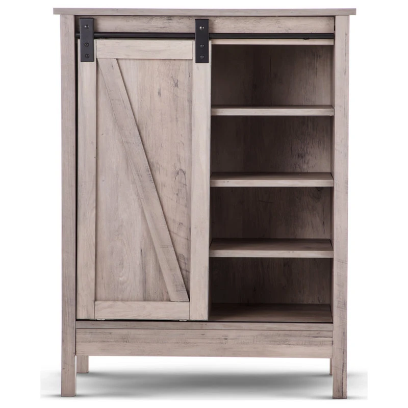 Landia Home Bathroom Storage Cabinet With Sliding Barn Door 4 Landia Home Bathroom Storage Cabinet With Sliding Barn Door - Image 2