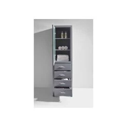 Virtu USA Virtu Wellmont 20" Linen Cabinet, Gray -Kraus Shop 98d14af6070c183e 8724 w800 h800 b0 p0