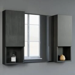 Dowell K&B Supplies Oates 12" Side Cabinet, Black -Kraus Shop 9961c67e03362659 2498 w800 h800 b0 p0