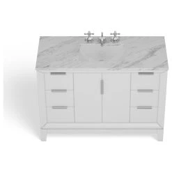 MOD The Ezra Bathroom Vanity, Single Sink, 48", Pure White, Freestanding -Kraus Shop 9ab196c203d046fb 4345 w800 h800 b1 p0