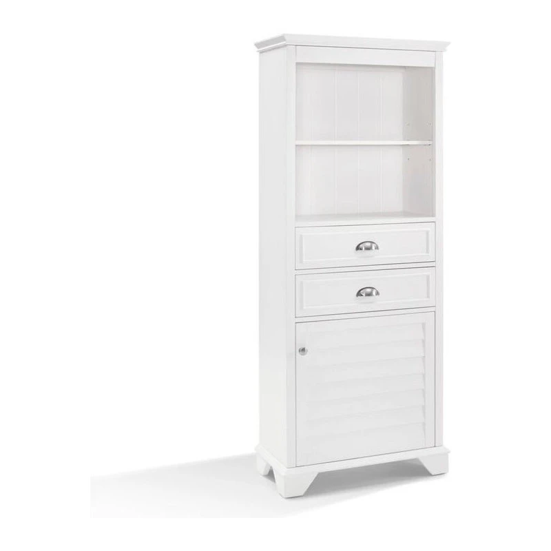 Crosley Lydia Tall Cabinet, White 4 Crosley Lydia Tall Cabinet, White - Image 2